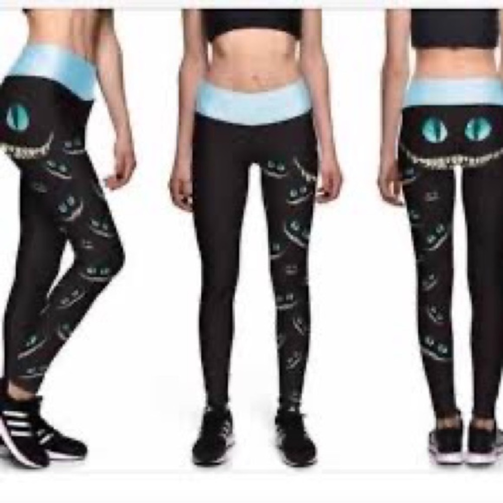 Size S-M Lotus leggings- Cheshire Cat edition